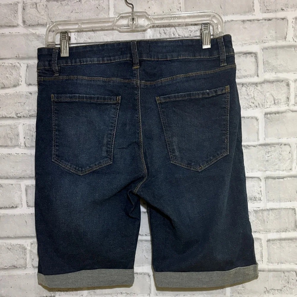 Bluenotes women’s Dark Blue Bermuda Jean short, size 30 - Picture 6 of 8